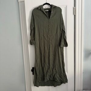 NATURAL LIFE Forest Green Long Sleeve Maxi Dress